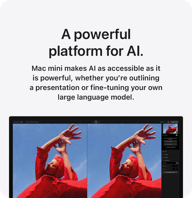 A powerful platform for AI.