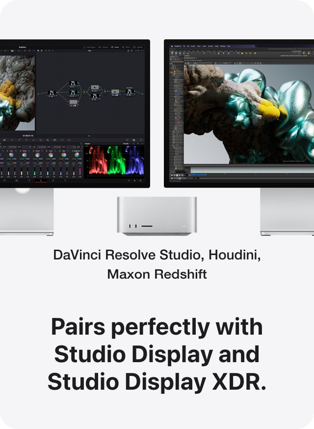 Pairs perfectly with Studio Display and Studio Display XDR.