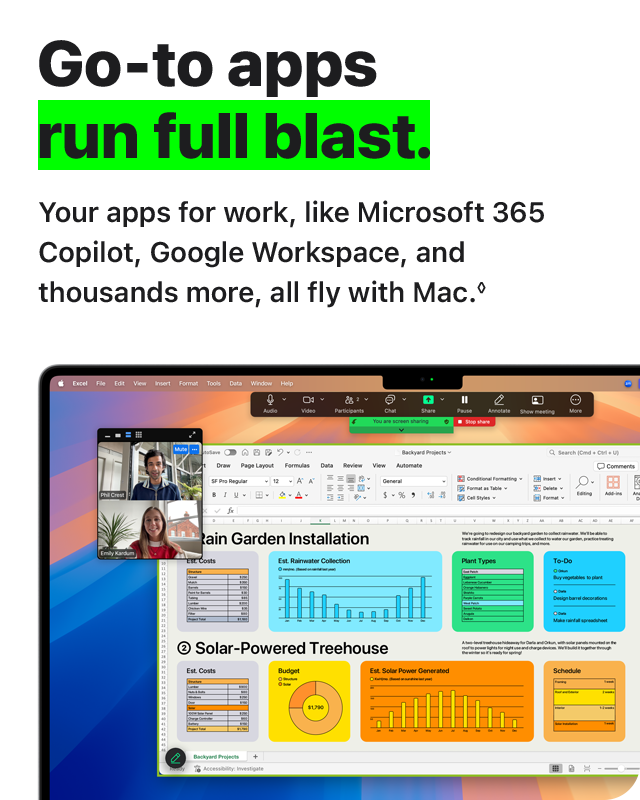 Go-to apps  run full blast.