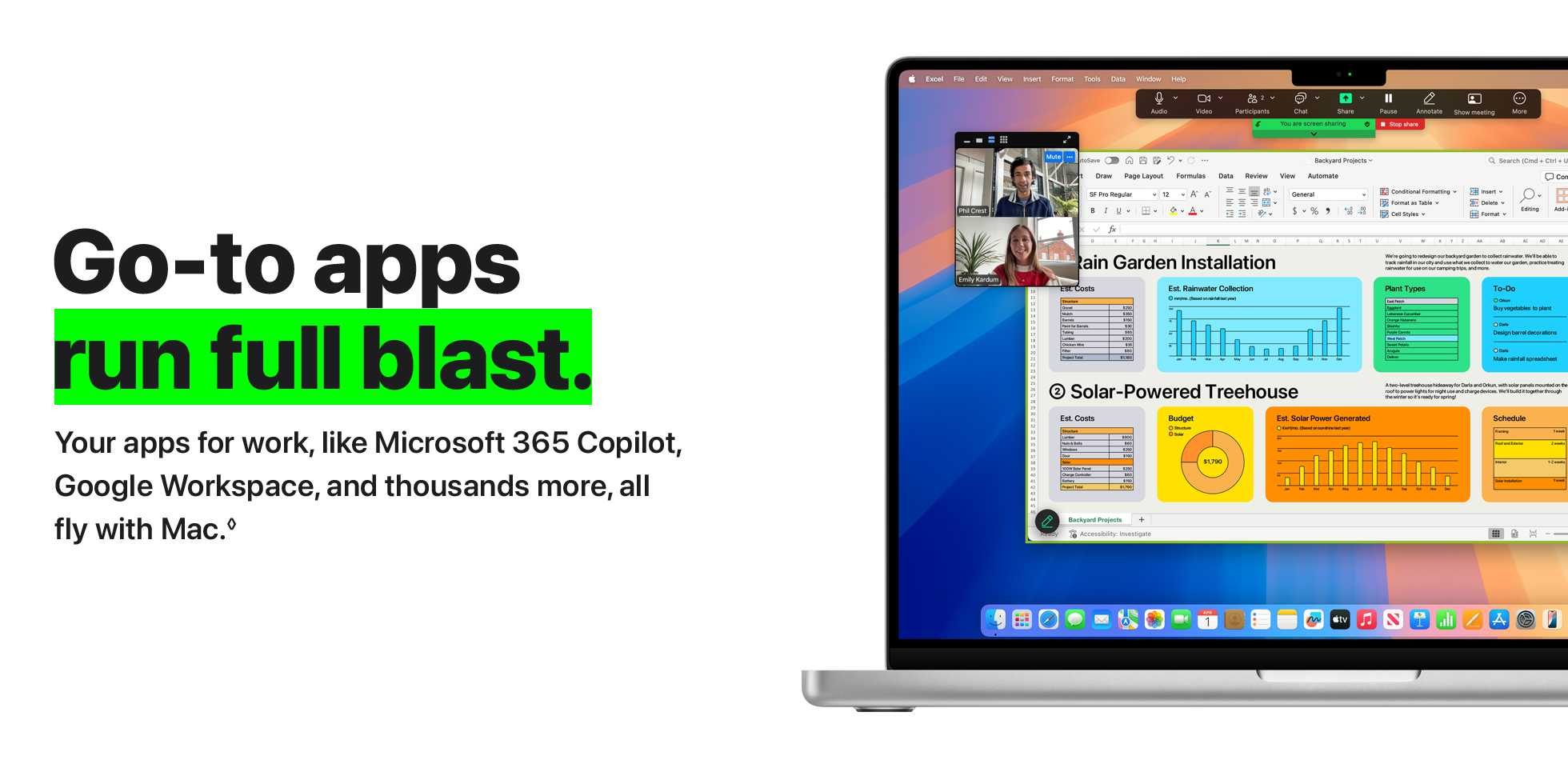 Go-to apps  run full blast.
