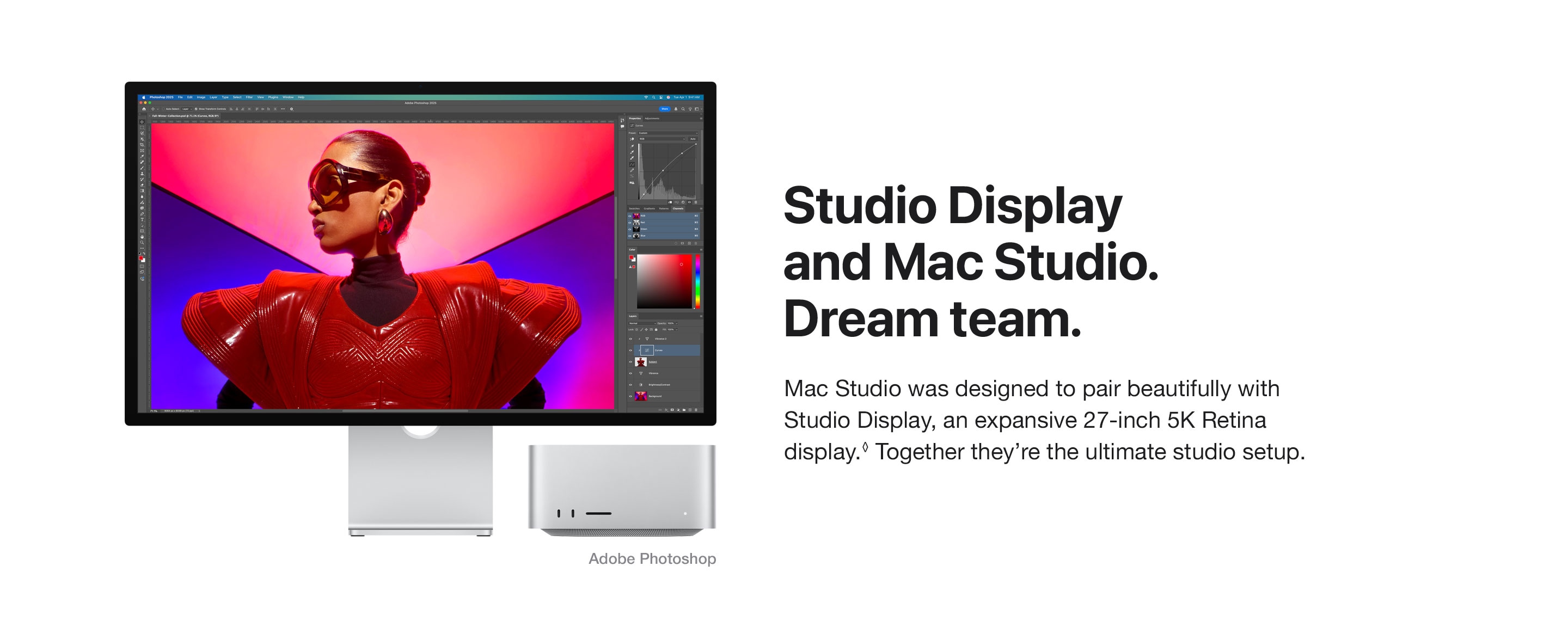 Studio Display and Mac Studio. Dream team.