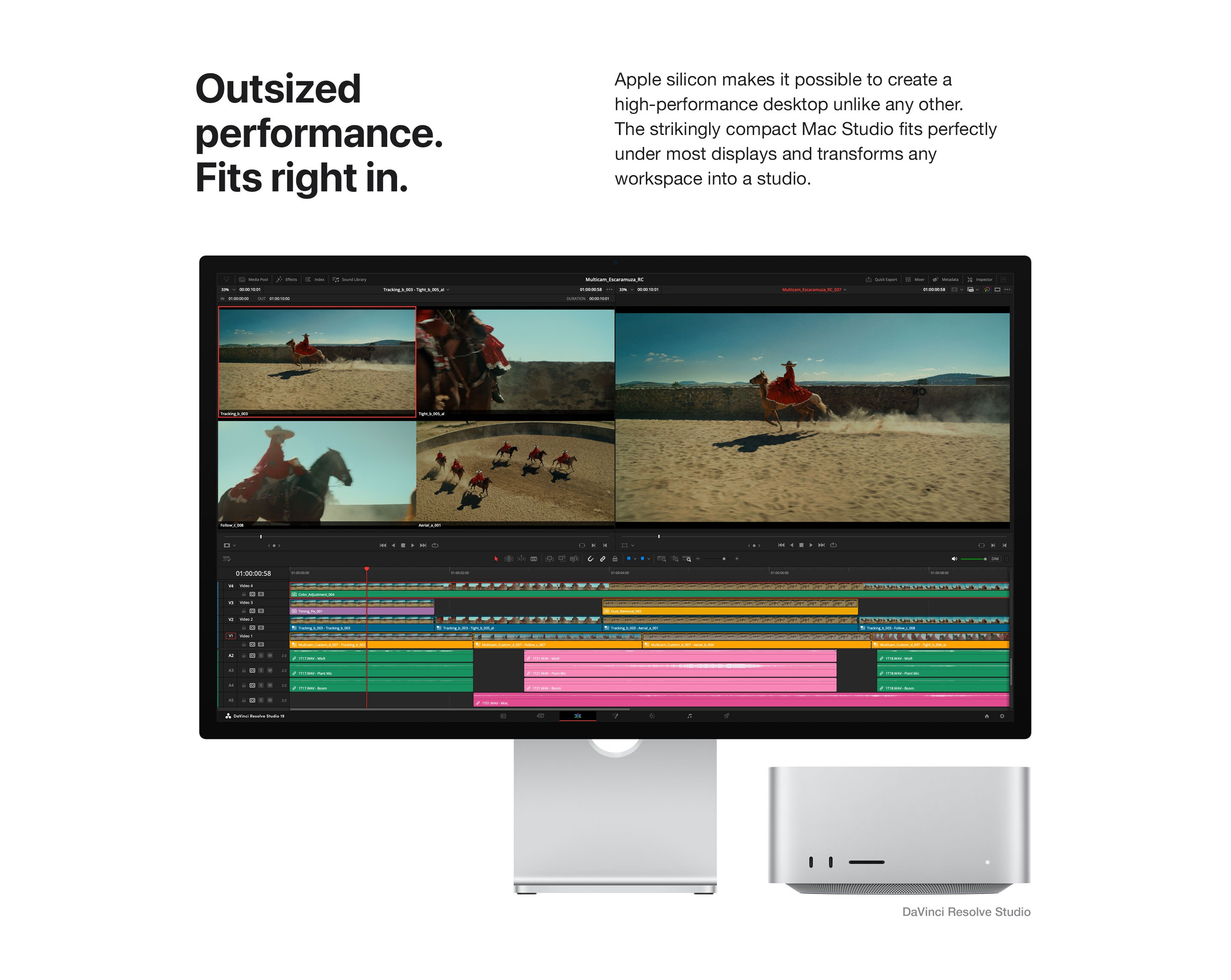Outsized performance. Fits right in.