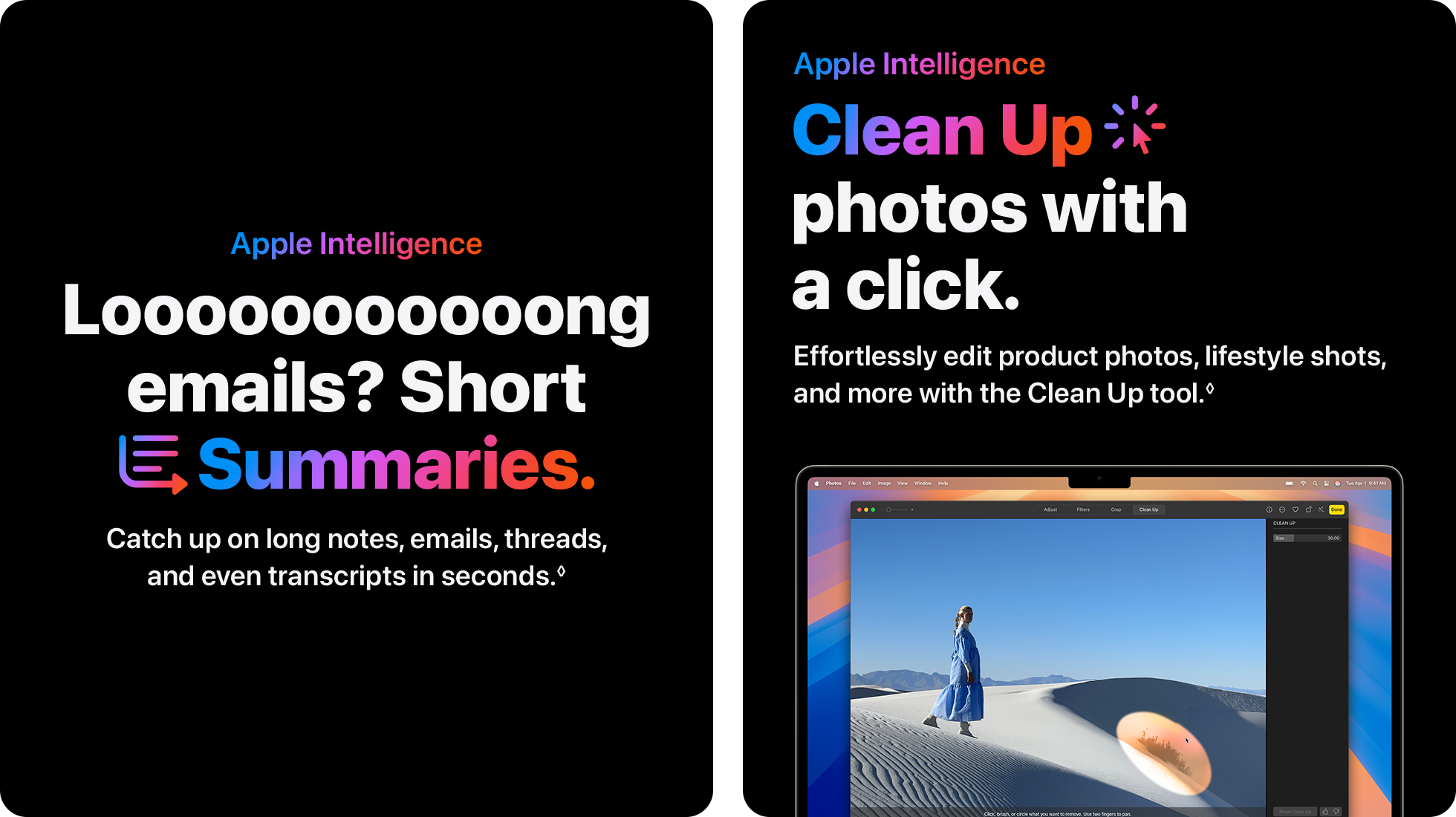 Apple Intelligence  Find just the right tone with Writing Tools.