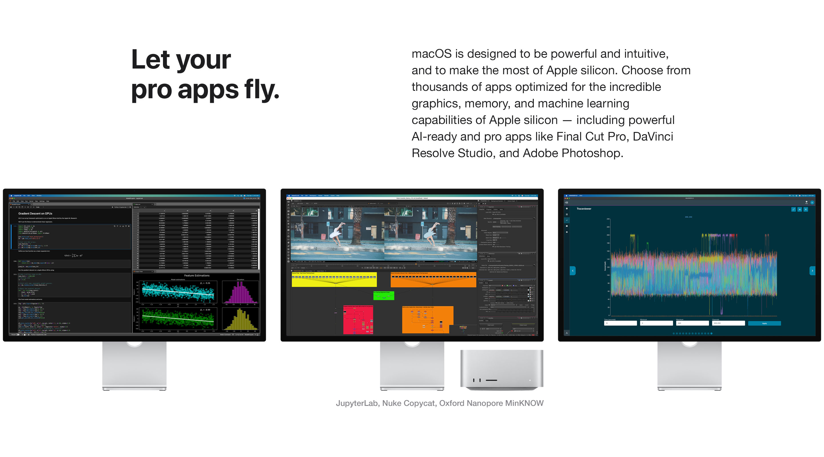 Let your pro apps fly.
