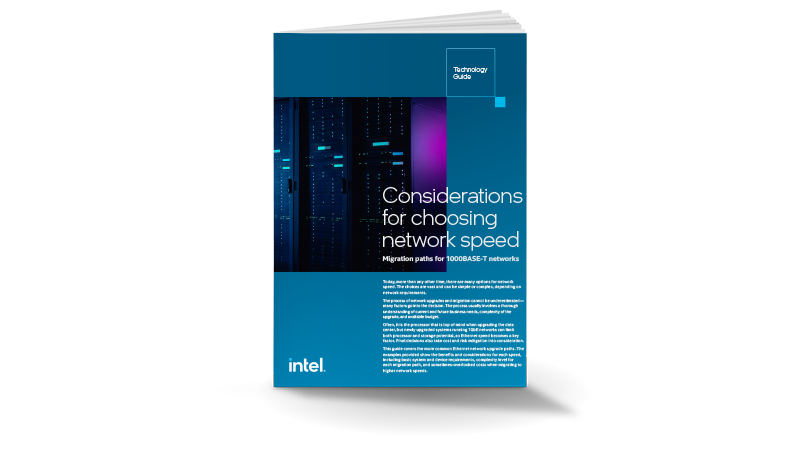 Considerations for choosing network speed book