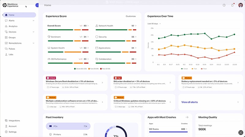 HP Workforce Experience Management (WXP) Demo  Video