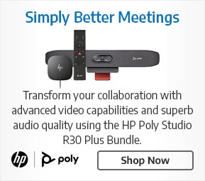 Shop Now for HP Poly Studio R30 Plus Bundle USB Video Bar & BT Remote w HP USB-C Dock G5