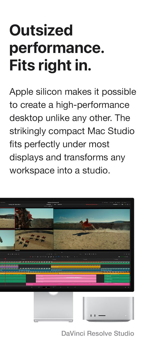 Outsized performance. Fits right in.